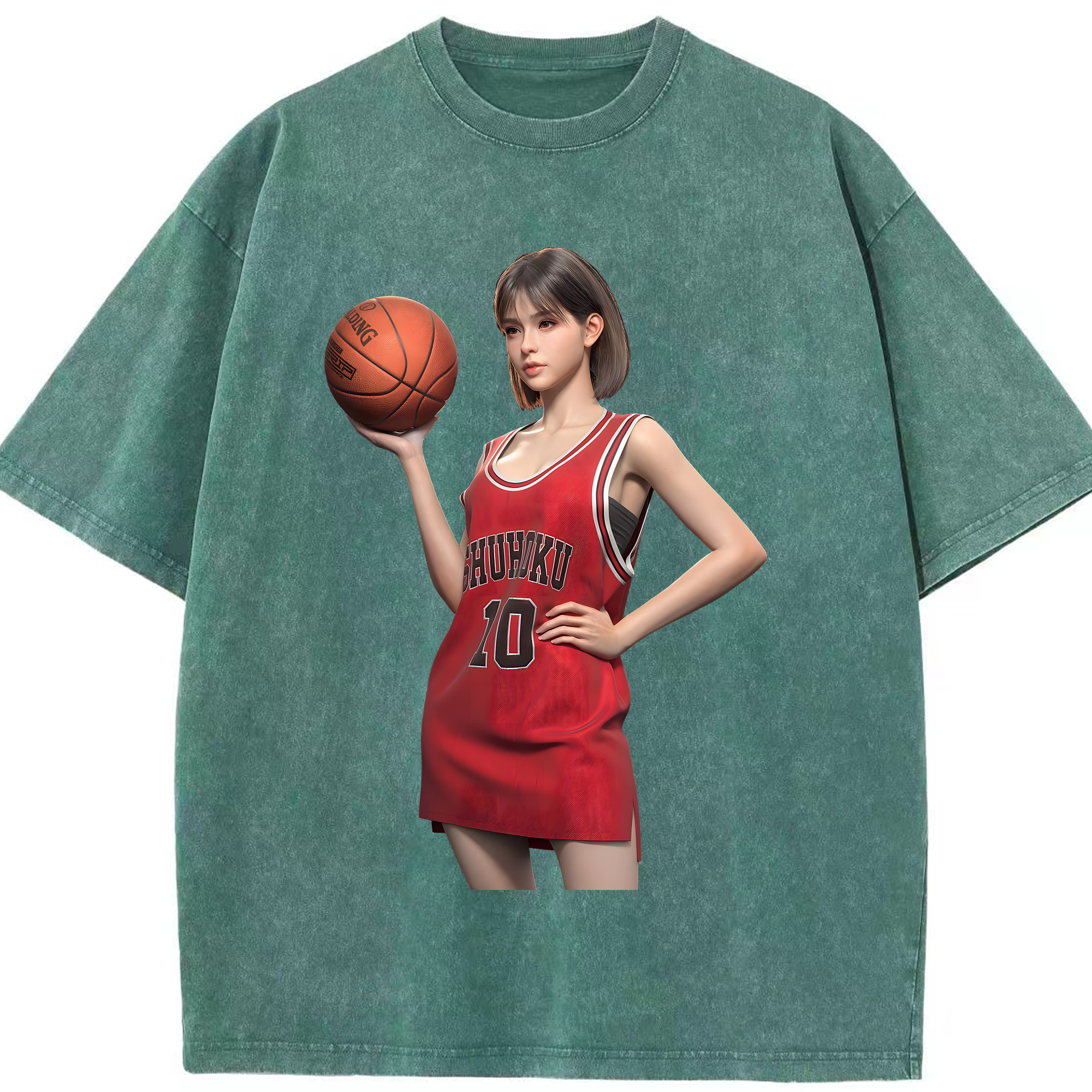 （画像用） SLAM DUNK／スラムダンク 綿100% ヴィンテージ風 半袖Tシャツ（フロントプリント）